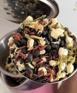 Trà gạo lứt lá dứa (lá nếp) mix đậu đen, đậu đỏ, hoa nhài Satoso - Ảnh 6