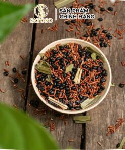 Trà gạo lứt lá dứa (lá nếp) mix đậu đen, đậu đỏ, hoa nhài Satoso
