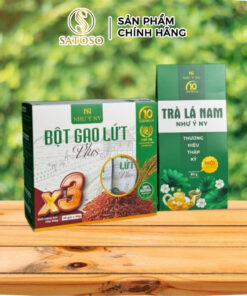 [MUA 3 TẶNG COMBO] Bột gạo lứt PLUS X3 và Trà lá nam Như Ý hỗ trợ giảm cân giúp cơ thể nhẹ nhàng