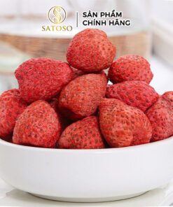 Dâu Tây Sấy Thăng Hoa Nguyên Trái SATOSO