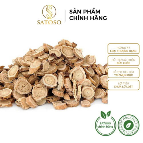 Hoàng kỳ thái lát sấy khô thượng hạng SATOSO