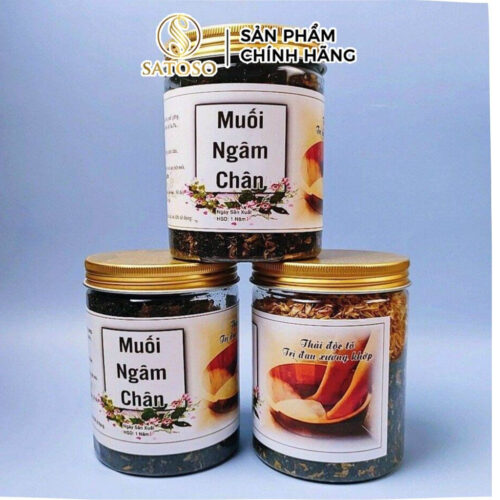 Muối Ngâm Chân Thảo Dược SATOSO 500g Thư Giãn Sau Ngày Dài, Hỗ Trợ Giấc Ngủ Tốt Hơn
