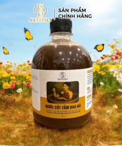 Nước Tắm Dao Đỏ SATOSO Chăm Sóc Cơ Thể Mẹ Sau Sinh Chai 500ml