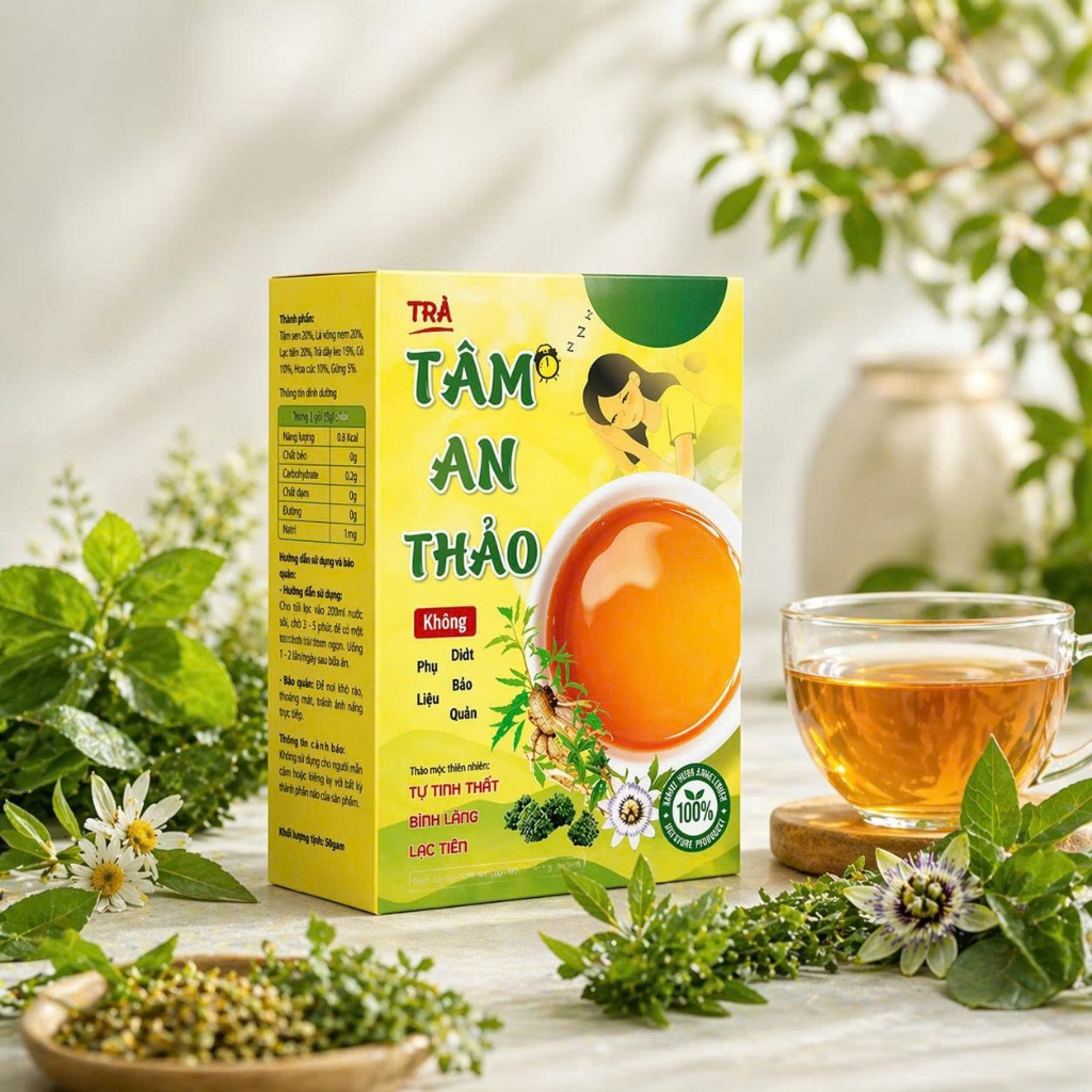 Trà Tâm An Thảo Mộc Tâm - Hỗ Trợ Cải Thiện Chất Lượng Giấc Ngủ - Ảnh 6