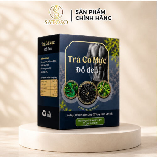 Trà Cỏ Mực Đỗ Đen Túi Lọc Mộc Tâm - Hỗ Trợ Bổ Thận Tráng Dương, Giảm Tiểu Đêm (hôp 30 túi lọc)
