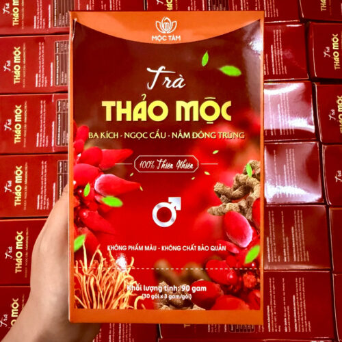 Trà Ba Kích Ngọc Cẩu Đông Trùng Mộc Tâm - trà thảo mộc thanh ngọt, thơm dịu, túi lọc tiện lợi - hộp 30 gói - Ảnh 2