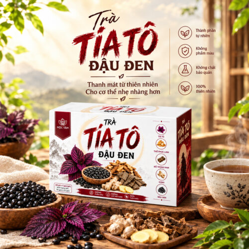 Trà Tía Tô Đậu Đen Mộc Tâm