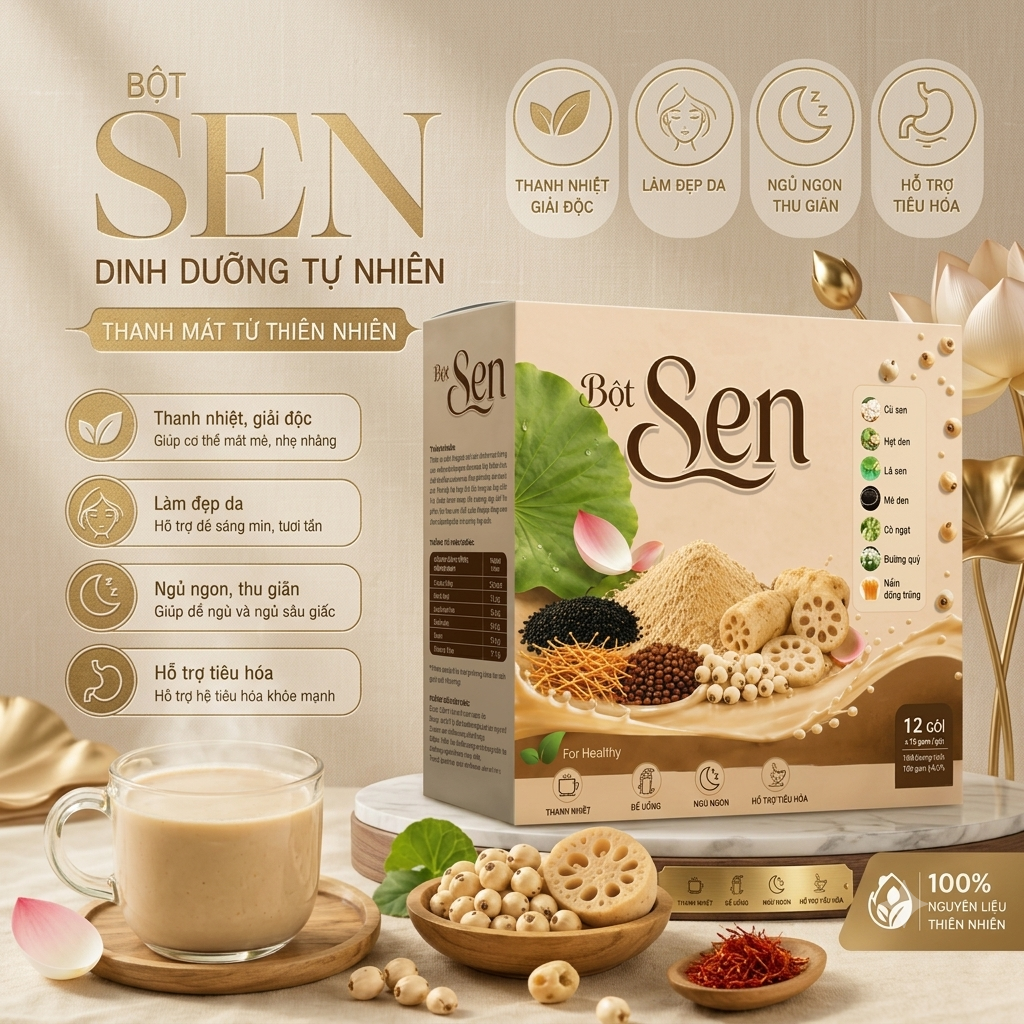 Bột Sen Mộc Tâm