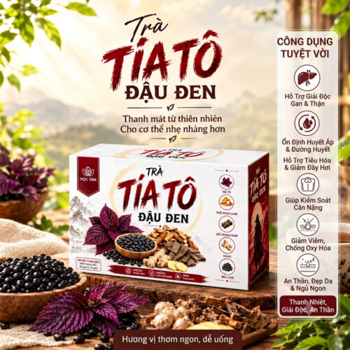 Trà Tía Tô Đậu Đen Mộc Tâm - Ảnh 3