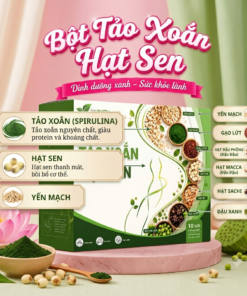 Bột Tảo Xoắn Hạt Sen Mộc Tâm - Ảnh 2