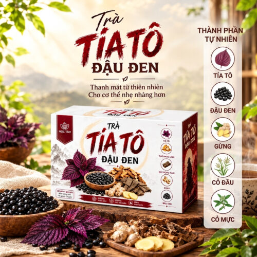 Trà Tía Tô Đậu Đen Mộc Tâm - Ảnh 2