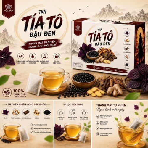 Trà Tía Tô Đậu Đen Mộc Tâm - Ảnh 4
