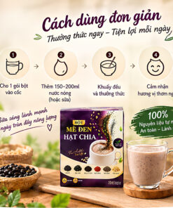 Bột Mè Đen Hạt Chia Mộc Tâm - Ảnh 4