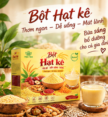 Bột Hạt Kê Táo Đỏ Nấm Đông Trùng Mộc Tâm