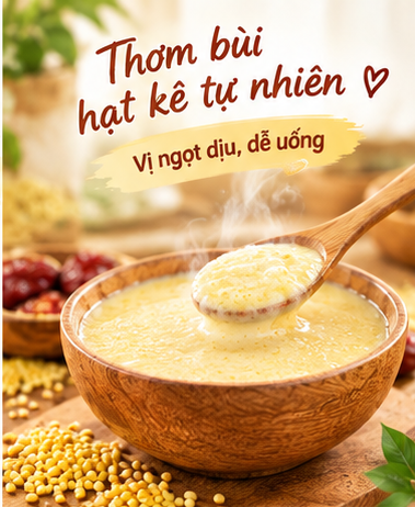 Bột Hạt Kê Táo Đỏ Nấm Đông Trùng Mộc Tâm - Ảnh 2