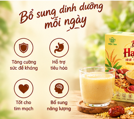 Bột Hạt Kê Táo Đỏ Nấm Đông Trùng Mộc Tâm - Ảnh 4
